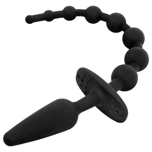 EasyToys - 2in1 anál plug (fekete)
