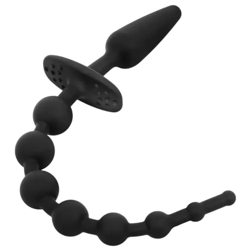 EasyToys - 2in1 anál plug (fekete)