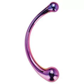 Dreamtoys - üveg masszírozó dildó (lila)