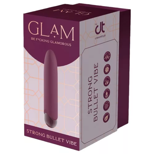 Glam - akkus, vízálló mini vibrátor (lila)