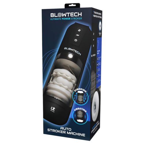 Dreamtoys Blowtech - rezgő, fel-le mozgó maszturbátor (fekete)