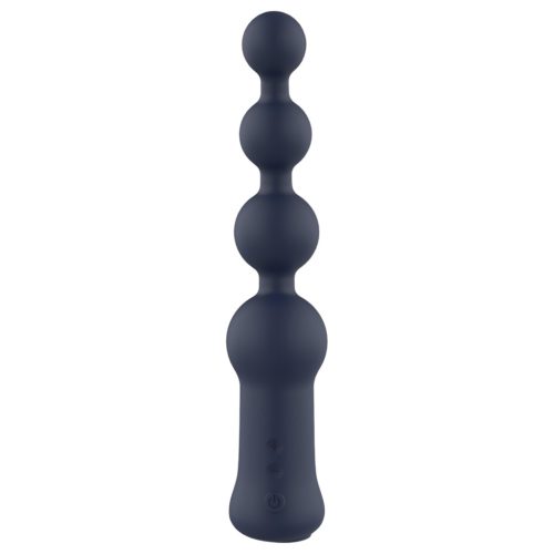 Startroopers Hubble - akkus gyöngyös anál vibrátor (fekete)