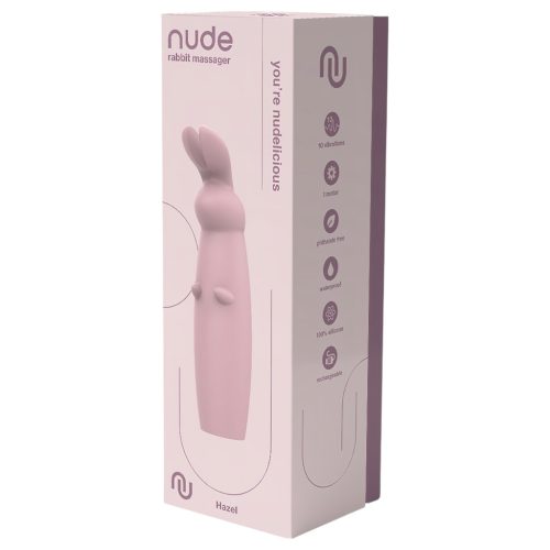 Nude Hazel - akkus nyuszis csikló vibrátor (lila)