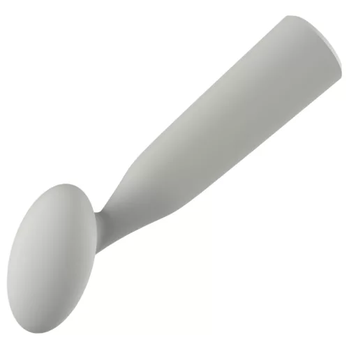 Nude Luna - akkus mini wand vibrátor (szürke)