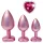 Dreamtoys Gleaming Love - szíves anál plug szett (rózsaszín)