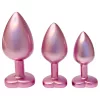 Dreamtoys Gleaming Love - szíves anál plug szett (rózsaszín)