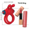 Dreamtoys Love Signal - vibráló péniszgyűrű (piros)