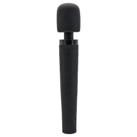   Wand vibrátor Pixey Deluxe Black Velvet M – 4 fokozat, fekete