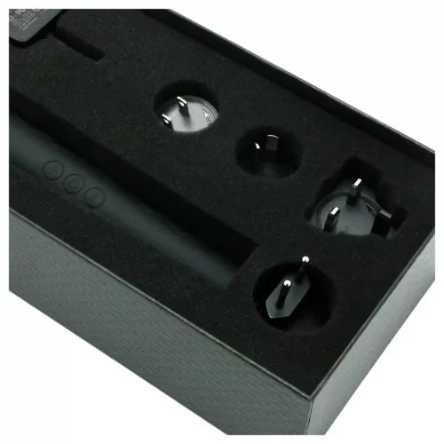 Wand vibrátor Pixey Deluxe Black Velvet M – 4 fokozat, fekete