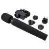 Wand vibrátor Pixey Deluxe Black Velvet M – 4 fokozat, fekete