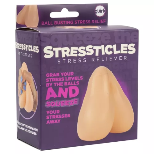 Stressticles - stresszlabda - herék (natúr)