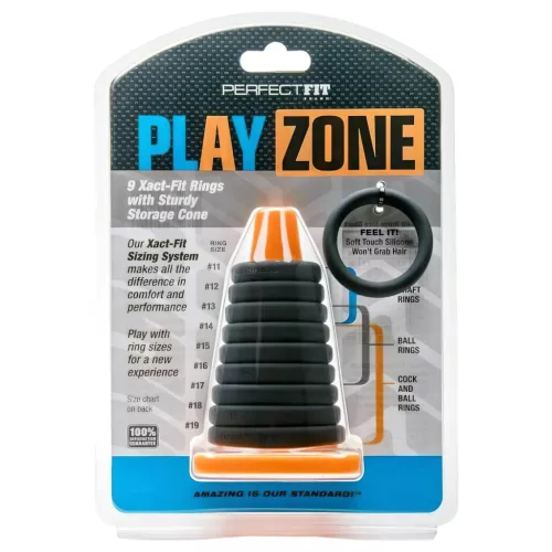 Perfect Fit - Play Zone - pénisz- heregyűrű és nyújtó szett (9 részes)