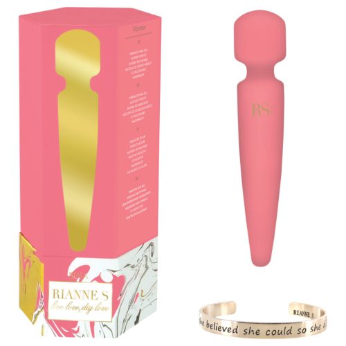 / Rianne Bella Wand - vízálló masszírozó vibrátor (korall)