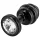 DIOGOL Anni - bordázott anál plug - fekete - (3cm)