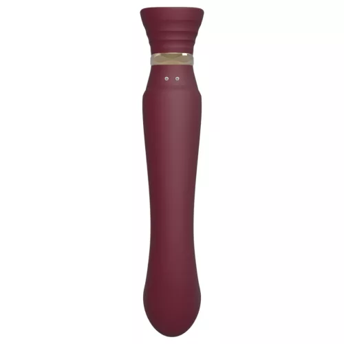 ZALO Queen - léghullámos G-pont- és csikló vibrátor (piros)