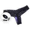 FEELZTOYS Panty - akkus, rádiós csikló vibrátor (fekete)
