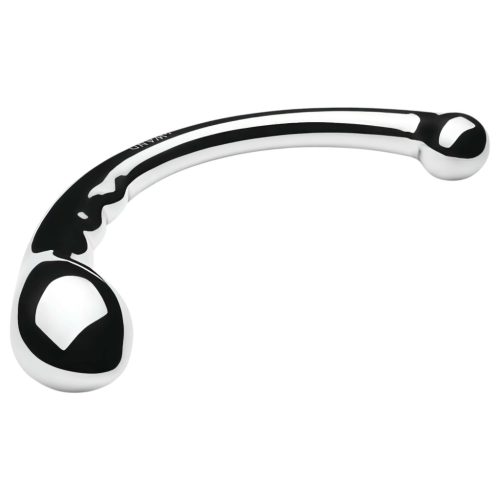 Le Wand - kétvégű rozsdamentes acél dildó (ezüst)