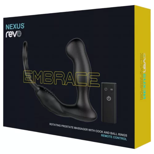 Nexus Revo - forgó, gyűrűs prosztata vibrátor (fekete)