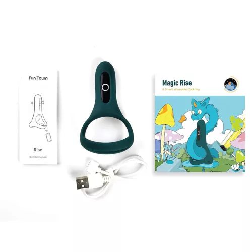 Magic Motion Rise - okos, akkus vibrációs péniszgyűrű (zöld)