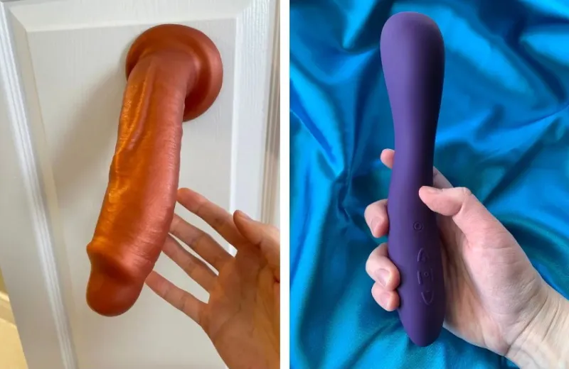 dildó és vibrátor közötti különbség vizuális bemutatása